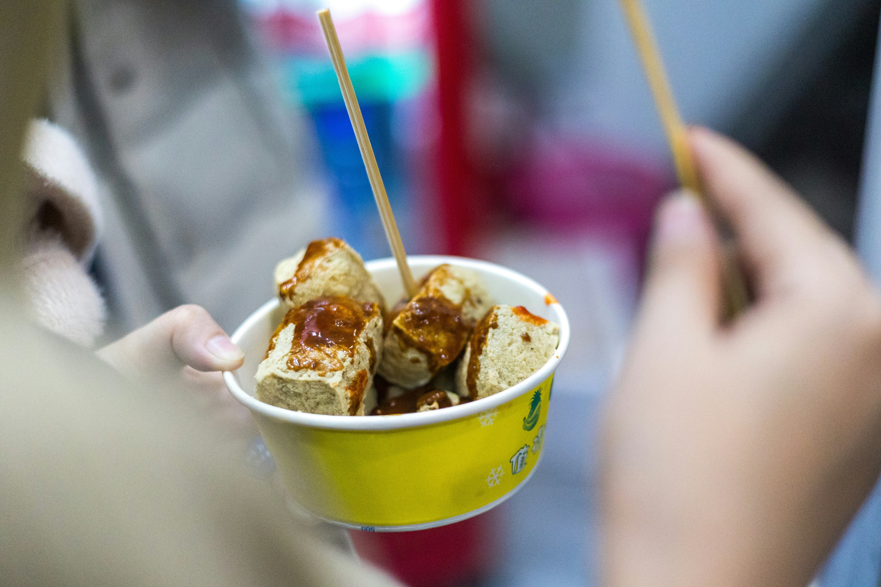 Taiwan Delicacies - Stinky Tofu, Night Market