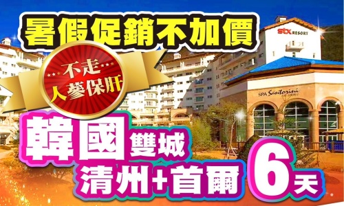 《不走人蔘+保肝店》暑假促銷好樣韓國宮殿雙城GO(清州+首爾)(入住森林宮殿酒店)~獨家手作水果蛋糕DIY、獨家體驗慶北傳統飲食體驗館、愛寶樂園、恩平韓屋村、美食饗宴六天【可依航空、桃園出發】